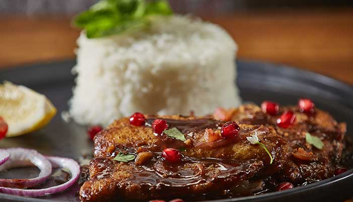 Fish Filets in Pomegranate Molasses